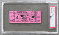 LEONARD, SUGAR RAY-ROCKY RAMON ON SITE FULL TICKET (1978-PSA/DNA NM 7)