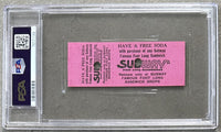 LEONARD, SUGAR RAY-ROCKY RAMON ON SITE FULL TICKET (1978-PSA/DNA NM 7)