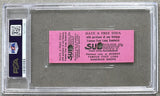 LEONARD, SUGAR RAY-ROCKY RAMON ON SITE FULL TICKET (1978-PSA/DNA NM 7)