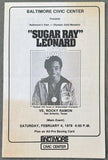 LEONARD, SUGAR RAY-ROCKY RAMON OFFICIAL PROGRAM (1978)