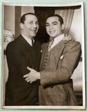 ROSS, BARNEY & BENNY LEONARD ORIGINAL TYPE 1 PHOTO (1934-DAY AFTER ROSS WINS WORLD WELTERWEIGHT TITLE)