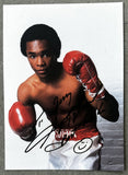 LEONARD, SUGAR RAY SIGNED PHOTO