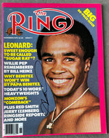 LEONARD, SUGAR RAY SIGNED NOVEMBER 1979 RING MAGAZINE (JSA)