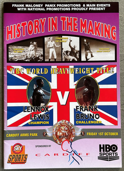 LEWIS, LENNOX-FRANK BRUNO SIGNED OFFICIAL PROGRAM (1993-SIGNED BY BOTH)