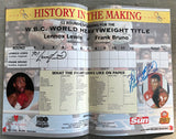 LEWIS, LENNOX-FRANK BRUNO SIGNED OFFICIAL PROGRAM (1993-SIGNED BY BOTH)