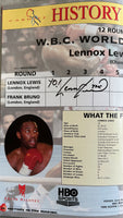 LEWIS, LENNOX-FRANK BRUNO SIGNED OFFICIAL PROGRAM (1993-SIGNED BY BOTH)