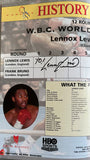 LEWIS, LENNOX-FRANK BRUNO SIGNED OFFICIAL PROGRAM (1993-SIGNED BY BOTH)