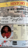 LEWIS, LENNOX-FRANK BRUNO SIGNED OFFICIAL PROGRAM (1993-SIGNED BY BOTH)