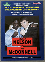 LEWIS, LENNOX-MELVIN EPPS & AZUMAH NELSON-JIM MCDONNELL OFFICIAL PROGRAM (1989)