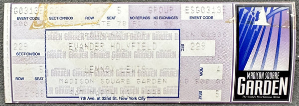 LEWIS, LENNOX-EVANDER HOLYFIELD I OFFICIAL FULL TICKET (1999)