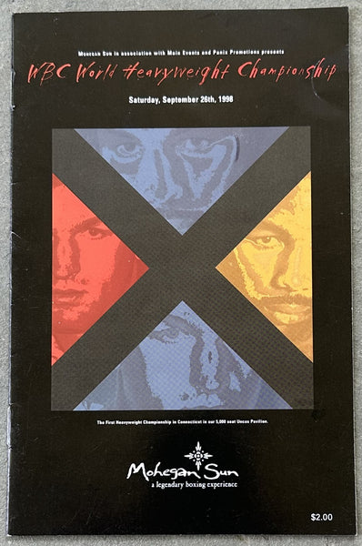 LEWIS, LENNOX-ZELJKO MAVROVIC OFFICIAL PROGRAM (1998)