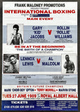 LEWIS, LENNOX-AL MALCOLM ON SITE POSTER (1989)