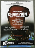 LEWIS, LENNOX-AL MALCOLM OFFICIAL PROGRAM (1989-SIGNED BY LENNOX LEWIS & GARY JACOBS-LEWIS PRO DEBUT)