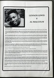 LEWIS, LENNOX-AL MALCOLM OFFICIAL PROGRAM (1989-SIGNED BY LENNOX LEWIS & GARY JACOBS-LEWIS PRO DEBUT)