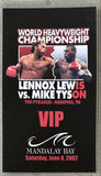LEWIS, LENNOX-MIKE TYSON VIP CREDENTIAL (2002)