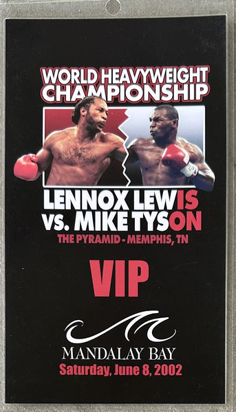 LEWIS, LENNOX-MIKE TYSON VIP CREDENTIAL (2002)