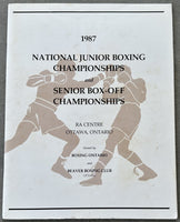 LEWIS, LENNOX NATIONAL JUNIOR & SENIOR BOX-OFF CHAMPIONSHIPS OFFICIAL PROGRAM (1987)