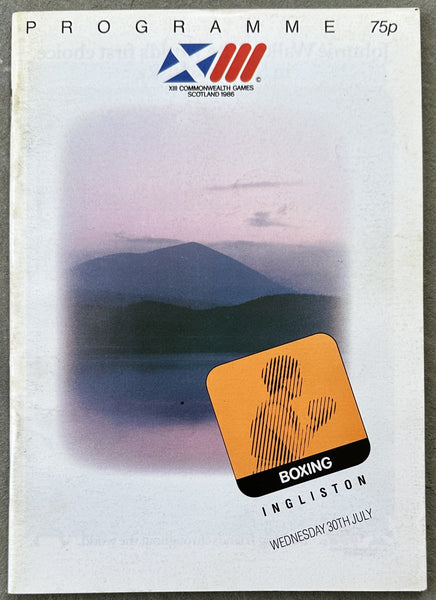 LEWIS, LENNOX AMATEUR COMMONWEALTH GAMES OFFICIAL PROGRAM (1986-SEM FINALS)