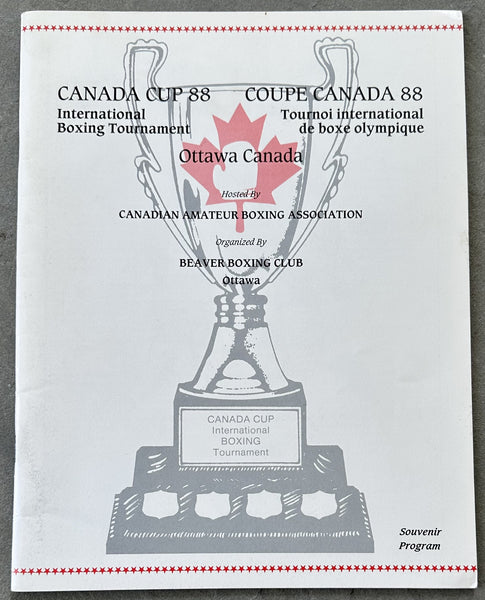 LEWIS, LENNOX AMATEUR CANADA CUP 88 OFFICIAL PROGRAM (1988)