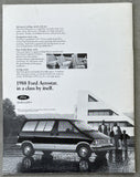 LEWIS, LENNOX AMATEUR CANADA CUP 88 OFFICIAL PROGRAM (1988)