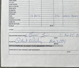 LEWIS, PANAMA SIGNED EQUIPMENT ORDER FORM (1994)