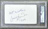LEWIS, LENNOX INK SIGNED INDEX CARD (PSA/DNA)