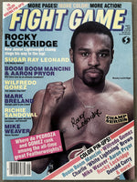 LOCKRIDGE, ROCKY SIGNED FIGHT GAME MAGAZINE (SEPTEMBER 1984)