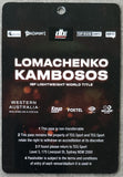 LOMACHENKO, VASYL-GEORGE KAMBOSOS CREDENTIAL (2024)