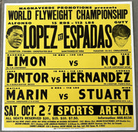 LOPEZ, ALFONSO-GUTY ESPADAS & RAFAEL "BAZOOKA" LIMON-TERU NOJI & LUPE PINTOR-ANDRES HERNANDEZ ON SITE POSTER (1976)