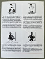 LOPEZ, TONY-LUPE GUTIERREZ & LENNOX LEWIS-MIKE WEAVER OFFICIAL PROGRAM (1991)