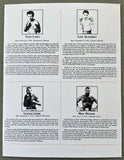 LOPEZ, TONY-LUPE GUTIERREZ & LENNOX LEWIS-MIKE WEAVER OFFICIAL PROGRAM (1991)