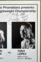 LOPEZ, TONY "THE TIGER"-DINGAAN THOBELA SIGNED OFFICIAL PROGRAM (1993)