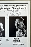 LOPEZ, TONY "THE TIGER"-DINGAAN THOBELA SIGNED OFFICIAL PROGRAM (1993)