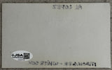 LOPEZ, AL SIGNED INDEX CARD (JSA)