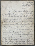 LOUGHRAN, TOMMY HAND WRITTEN LETTER (1935)