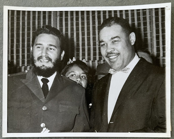 LOUIS, JOE & FIDEL CASTRO ORIGINAL TYPE 1 PHOTOGRAPH (1960)
