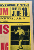 LOUIS, JOE-MAX SCHMELING I ON SITE POSTER (1936)