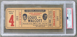 LOUIS, JOE-JERSEY JOE WALCOTT II FULL TICKET (1948-PSA/DNA VG 3)