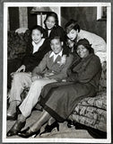LOUIS, JOE & MOTHER & SISTERS ORIGINAL TYPE 1 PHOTO (1935-BEFORE CARNERA FIGHT)
