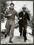 LOUIS, JOE & TRAINER JACK BLACKBURN ORIGINAL TYPE 1 PHOTO (1938-TRAINING FOR HARRY THOMAS FIGHT)