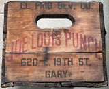 LOUIS, JOE PUNCH PACKING CRATE