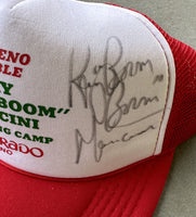MANCINI, RAY "BOOM BOOM" SIGNED TRAINING CAMP HAT (1984-CHACON FIGHT)