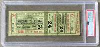 MARCIANO, ROCKY-ROLAND LA STARZA ON SITE FULL TICKET (1953-PSA/DNA EX 5)