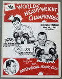 MARCIANO, ROCKY-JERSEY JOE WALCOTT II OFFICIAL PROGRAM (1953)
