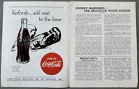 MARCIANO, ROCKY-JERSEY JOE WALCOTT II OFFICIAL PROGRAM (1953)