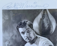 MARCIANO, ROCKY RARE NON INSCRIBED SIGNED PHOTOGRAPH PSA/DNA)