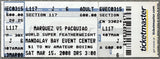 PACQUIAO, MANNY-JUAN MANUEL MARQUEZ II ON SITE FULL TICKET (2008)