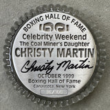 MARTIN, CHRISTY SIGNED HALL OF FAME PAPERWEIGHT