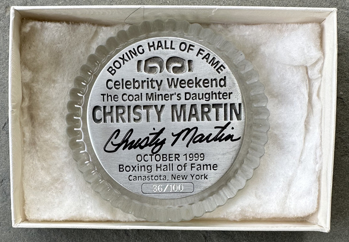 MARTIN, CHRISTY SIGNED HALL OF FAME PAPERWEIGHT – JO Sports Inc.