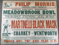 MARTINELLI, TONY-BLACK MASK ON SITE WRESTLING POSTER (1943)
